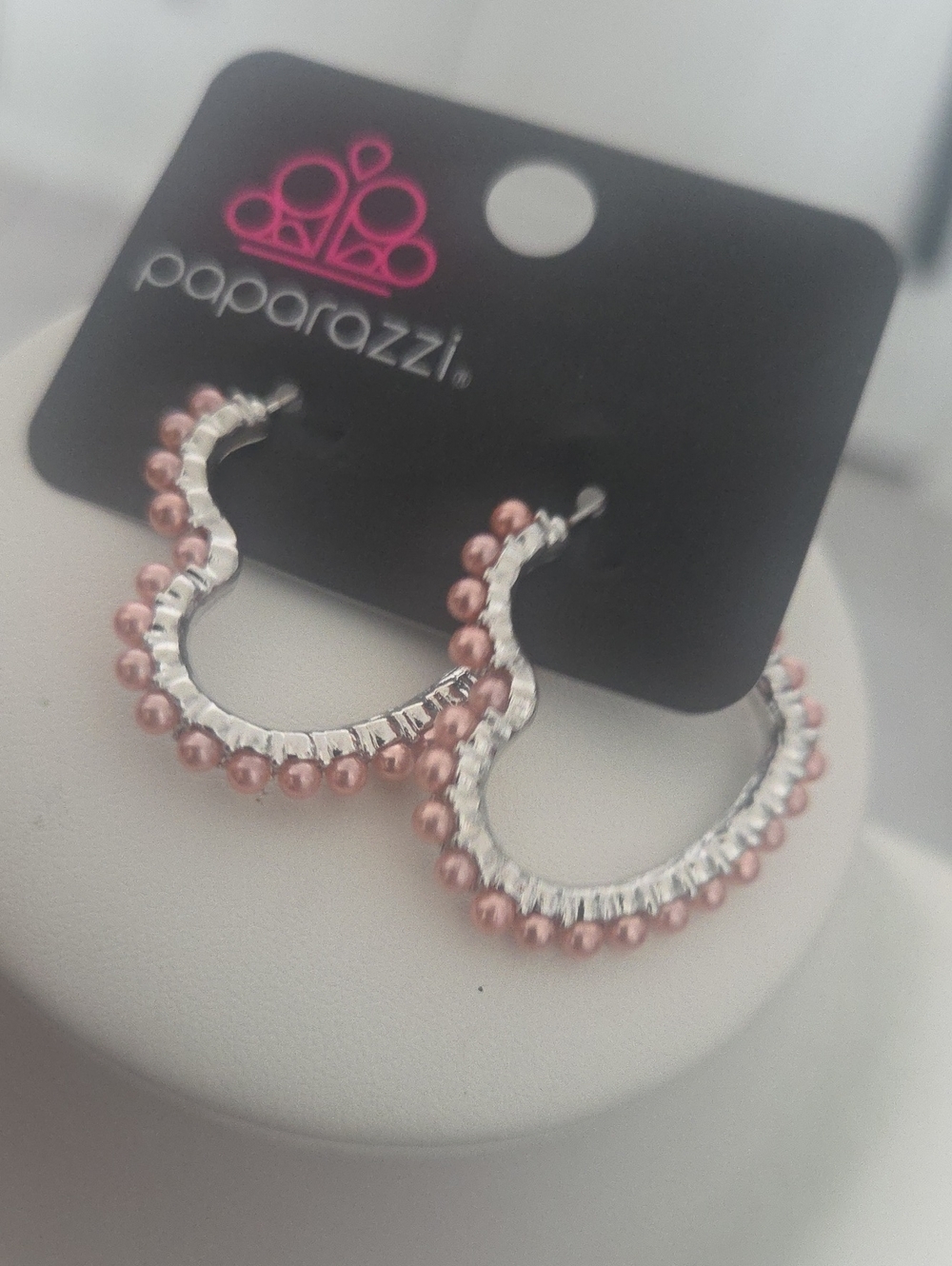 Paparazzi Vocally Vintage Orange Hoop Earrings NWT